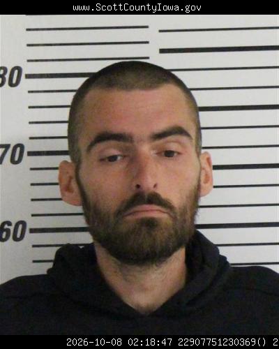 Booking photo — Brandon James Slusher