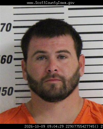 Booking photo — Brandon Miekel Jensen
